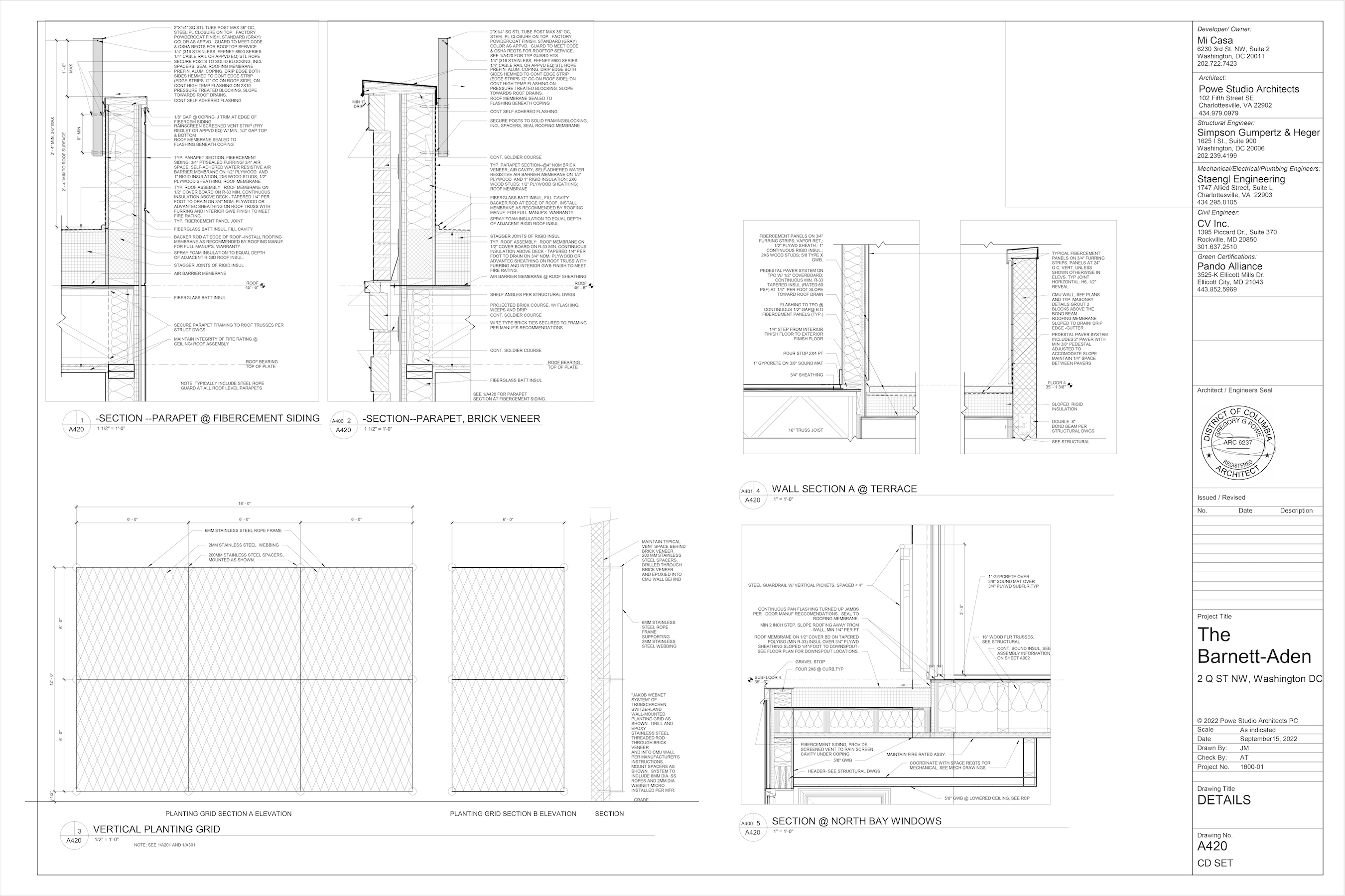 wall sections